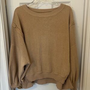 American Eagle Outfitters Tan Crew Neck Sweater